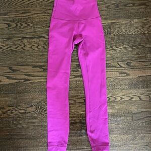 Lululemon wunder train high rise tight 25" ripened raspberry